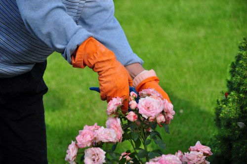 Final safety check at the end of a landscaping job