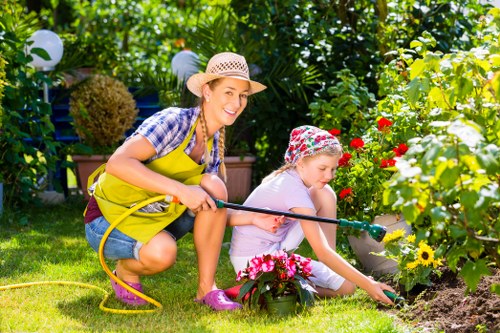 Reusable garden items and tools prepared for charity donation