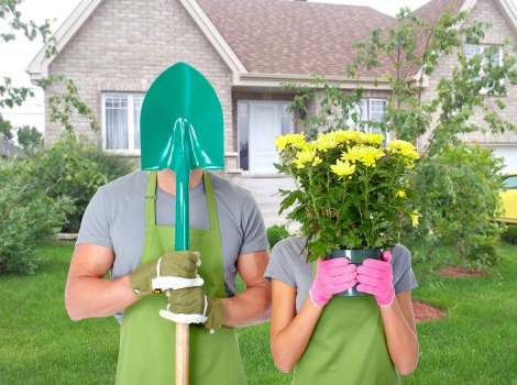 Local transfer station handling separated garden waste and building materials